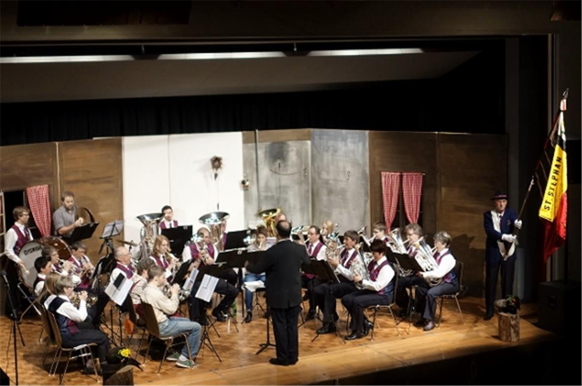 Die Musikgesellschaft St. Stephan bei ihrem Eröffnungskonzert.