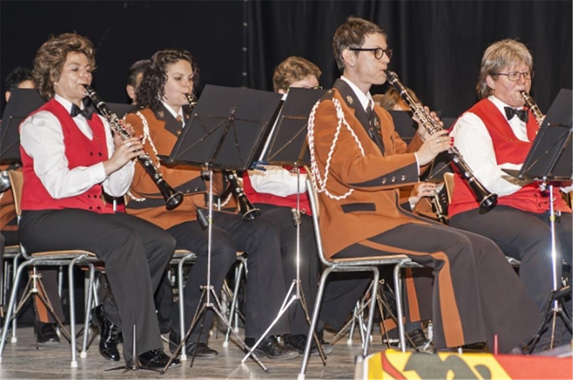 Die Musikgesellschaft Wimmis in ihrer alten Uniform. Altbacken und uneinheitlich...