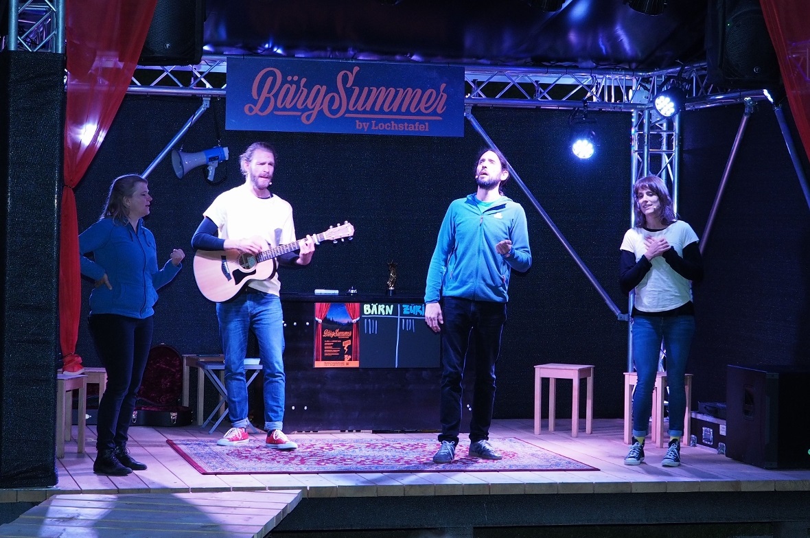 «Die Ode an den Löffel» wurde am Schluss von allen Vieren zum Besten gegeben.