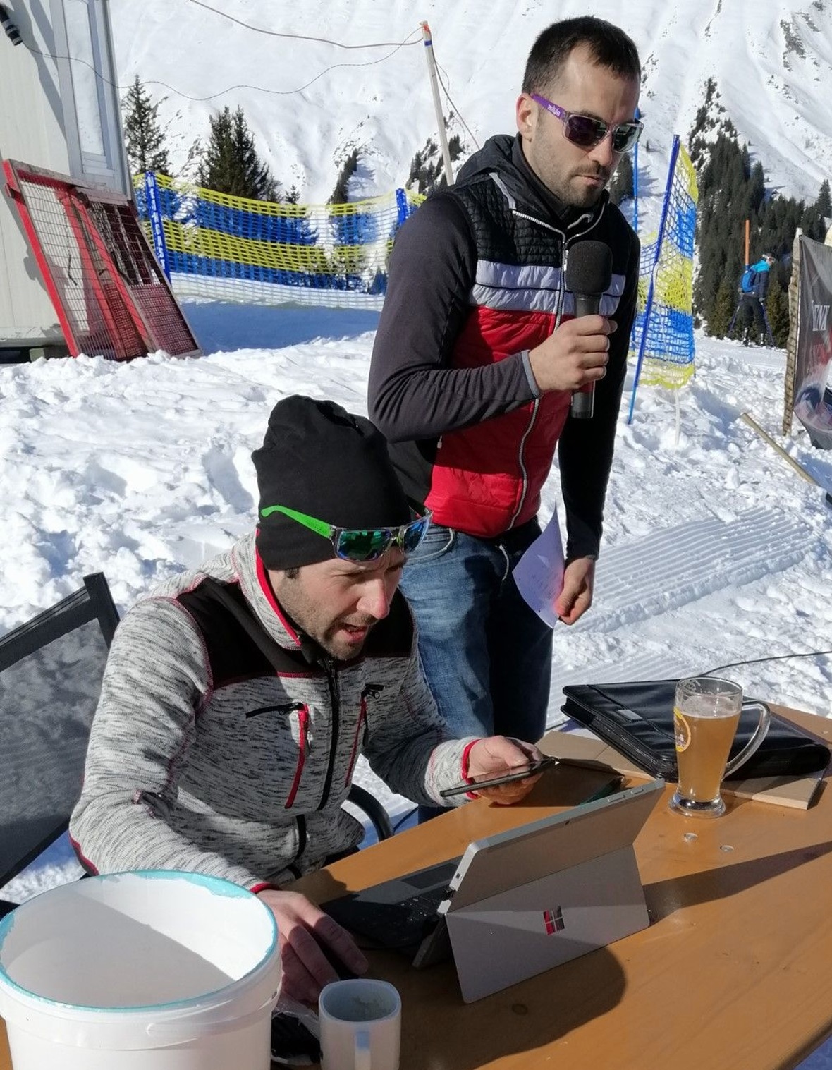 Die Organisatoren Rolf Schläppi (links) und Klaus Walker.