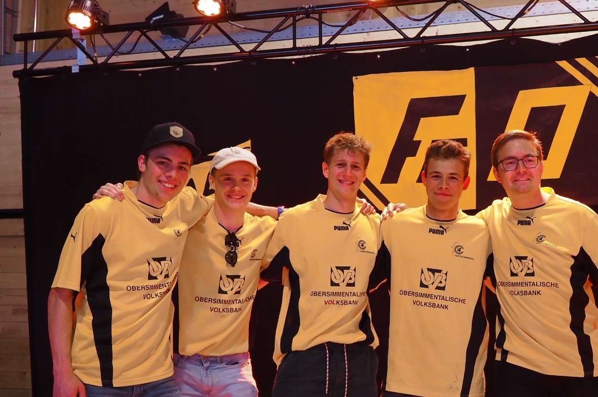 Die Organisatoren des Jubiläumsfests: Marco Knubel, Marco Minnig, Nando Schmocke...