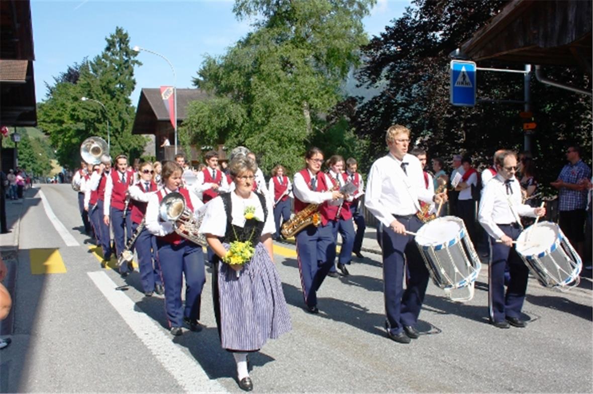 Die Organisatoren des Musiktags, der Musikverein Erlenbach Diemtigtal.