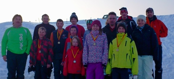 Die Podestplatzfahrer.