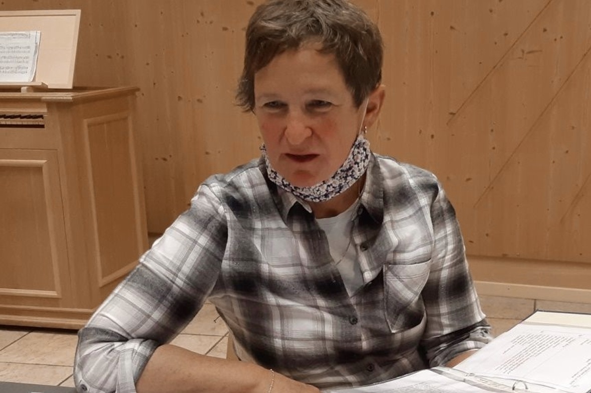 Die Predigt hält Gertrud Gobeli.