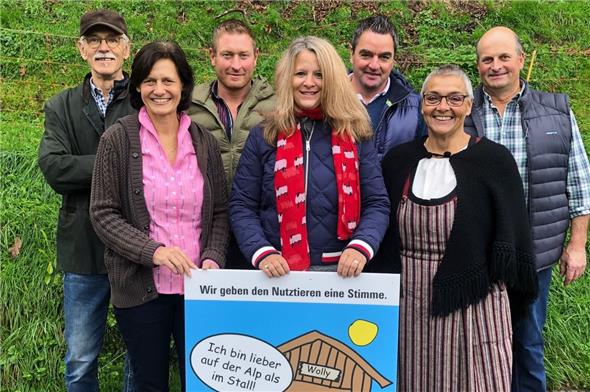 Die Referentinnen und Referenten an der Lancierungsversammlung: Hans Mani, Monika Rüegger, Christian Ueltschi, Silvia Jäger, Thomas Knutti, Beatrice Gygax-Frei und Jürg Küng.