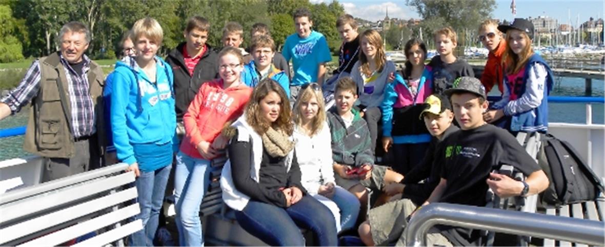Die Reisegruppe aus St. Stephan genoss das schöne Wetter auf dem Schiff.