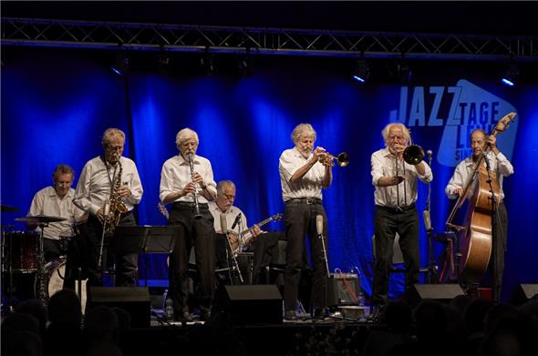 Die Riverstreet Jazzband eröffnete am vergangenen Freitag die Lenker Jazz Tage.