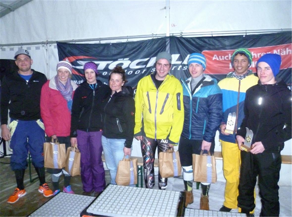 Die Sieger: Mixed, Damen, Herren, Kids.