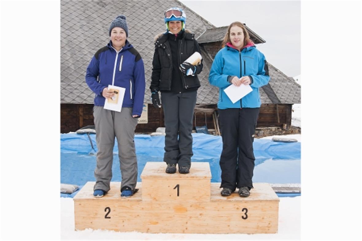 Die Siegerinnen in der Kategorie Damen Ski: v.l. Pia Wiedmer, Tanja Stucki, Lisa...