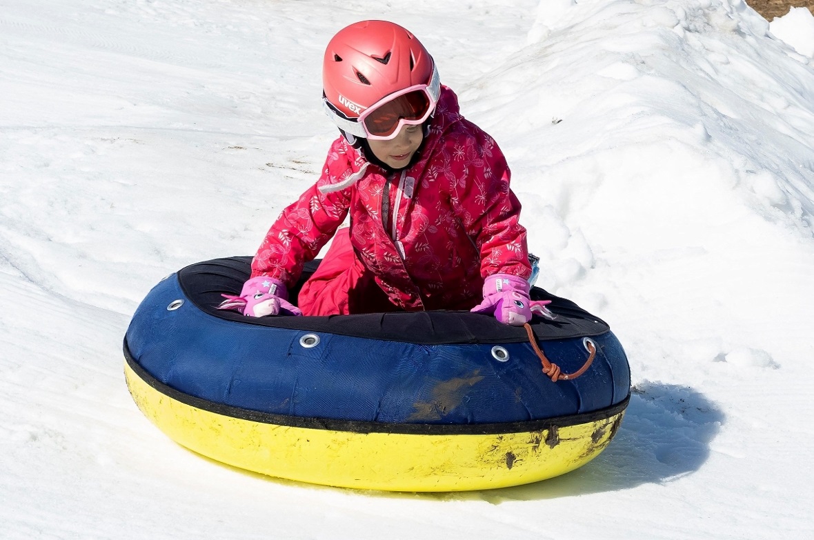 Die Snow-Tube-Bahn war sehr beliebt.