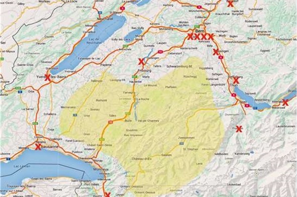 Die Spital-Geburtshilfe-Wüste ab April wird Wirklichkeit. In der Grösse von ca. der Hälfte des Kantons Bern ist wohnortnahes Gebären nicht mehr möglich. Eine solche «Wüste» mit Tälern und Pässen ist schweizweit nirgends zu finden, ausser im Kanton Bern. Diese Schande hat das Konglomerat GEF, Regierungsrat und STS zu verantworten. Alles auf Kosten unserer Steuergelder und Krankenkassenprämien, nota bene auch den von ihm zu Bürgern zweiter Klasse degradierten Einwohnern in dieser riesigen über drei Kantone erstreckten Gegend. Bild IG Spitalversorgung