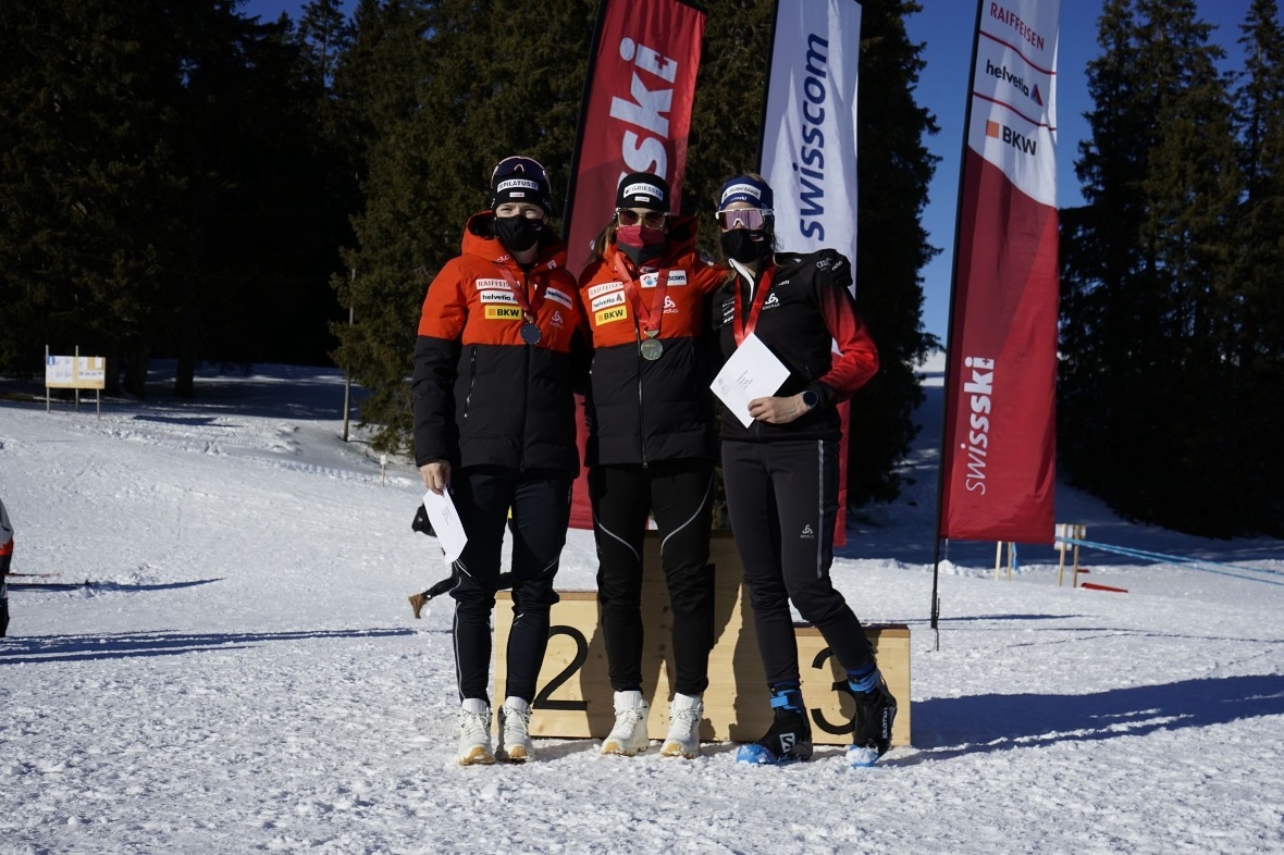 Die Spitze bei den Damen: Fähndrich, van der Graaf und Meier.