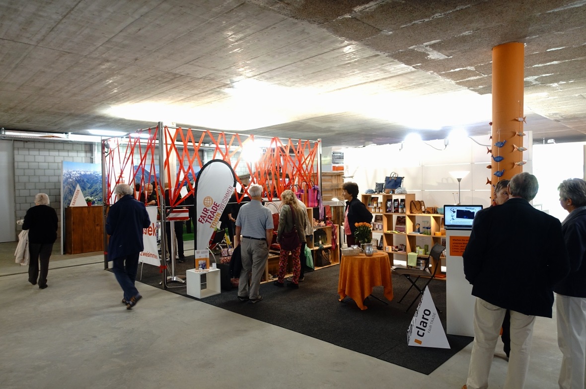 Die Stände vom Claro-Ladenund Augenoptik Kochsiek waren im Untergeschoss.