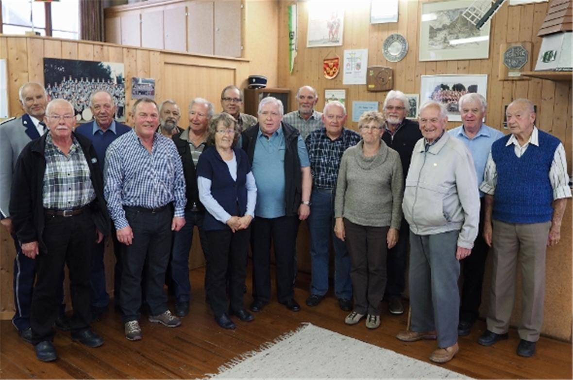 Die Stammmitglieder der MG Zweisimmen haben alle beim Bauen des Musikhauses mitg...
