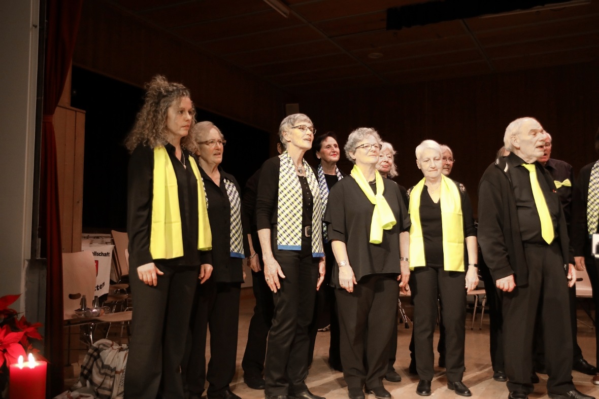 Die Swiss Mountain Singers brachten Emotionen und Stimmung.