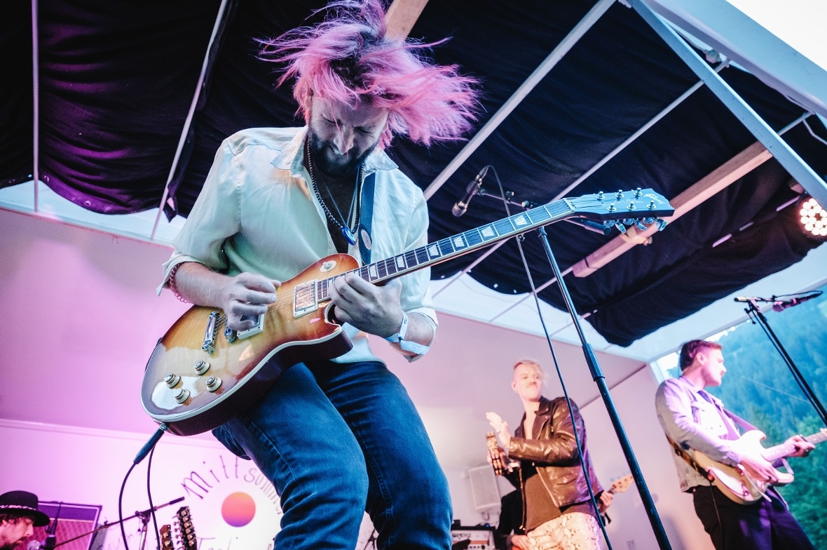 Die Thuner Band «The Souls» bei ihrem Auftritt am Live At The Falls2021.