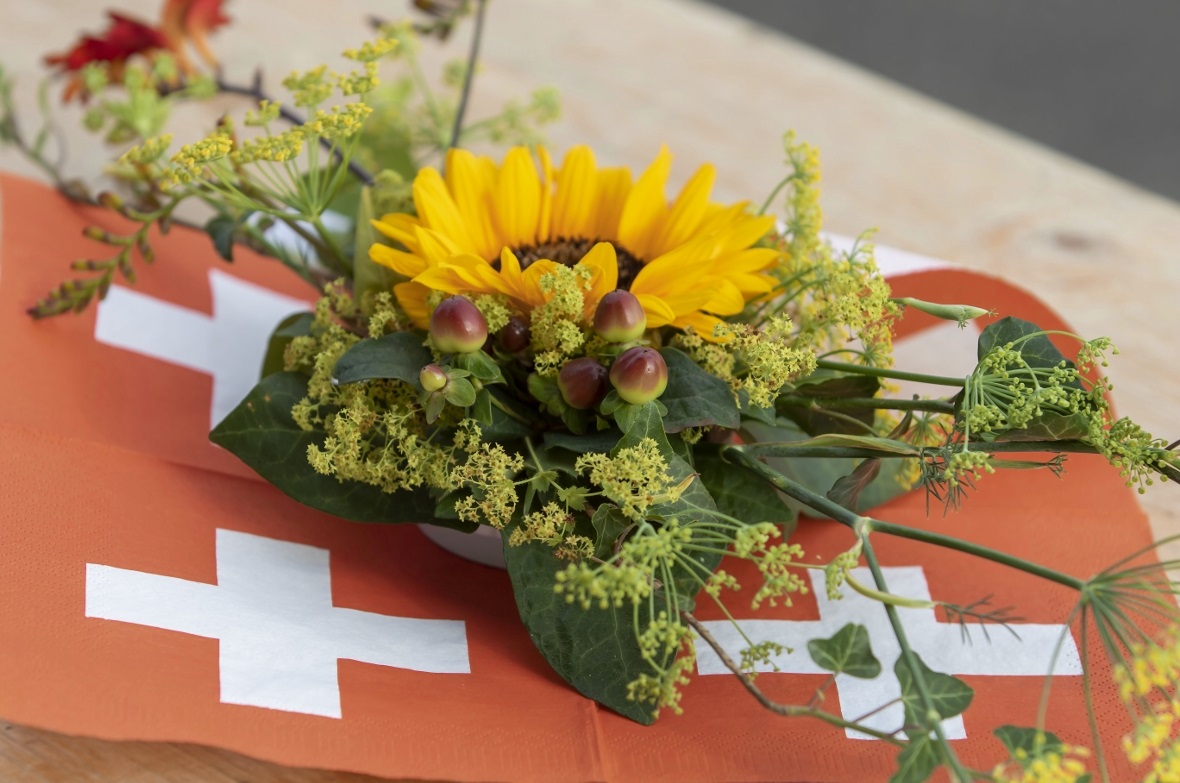 Die Tische wurden liebevoll dekoriert.