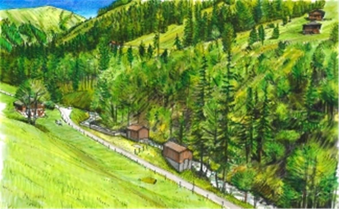 Die Wasserfassung Müliport im Fermeltal.