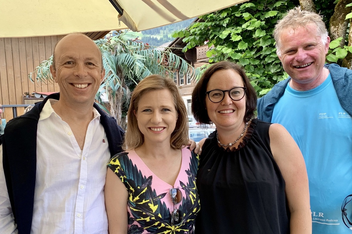 Die beiden Nationalratskandidaten Jürg Lüthi (links) und Peter Dütschler (rechts...