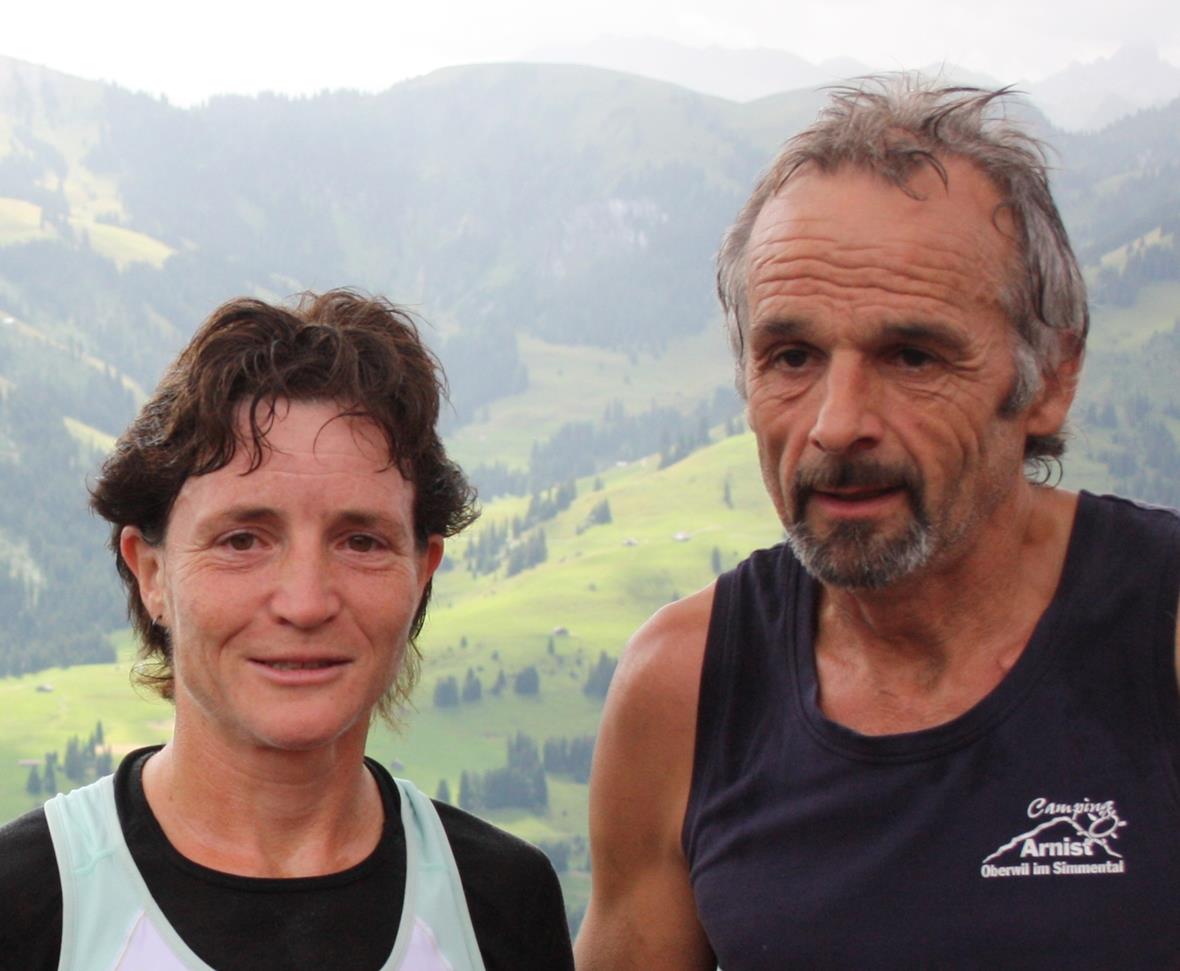 Die beiden Sieger, v.l. Corinne Zeller und Oswald Kunz.