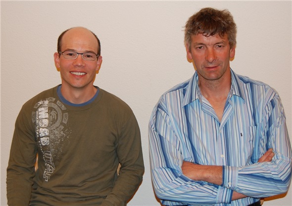 Die beiden neugewählten Vereinsmitglieder Heinz Lerch, Oey und Marcel Imobersteg, Zweisimmen.