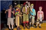 Die bunte Clowngruppe.