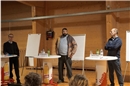 Die drei Kandidaten gaben Auskunft über ihre Haltungen in verschiedenen Fragen. ...