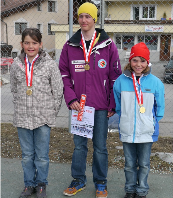 Die drei Medaillengewinner: Lea, Simon, Yara