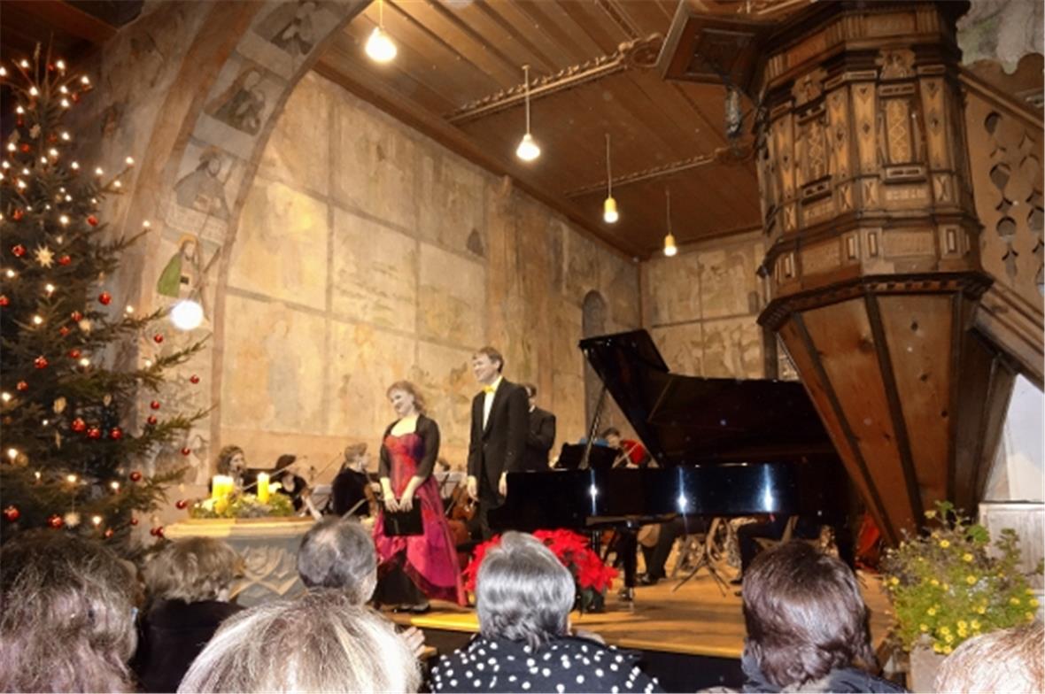 Die einheimischen Solisten Beatrice Villiger und Reto Reichenbach.