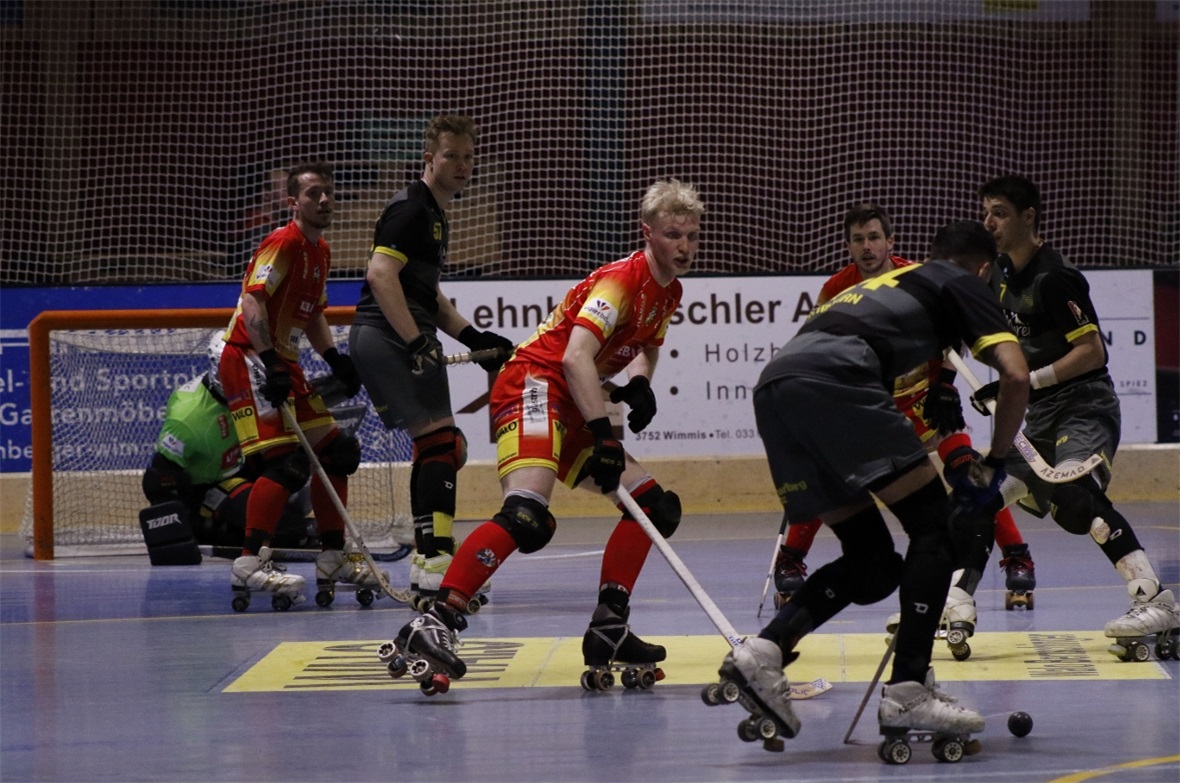 Die in Rot spielenden Wimmiser konnten gegen den RHC Dornbirn endlich wieder einen Erfolg feiern.
