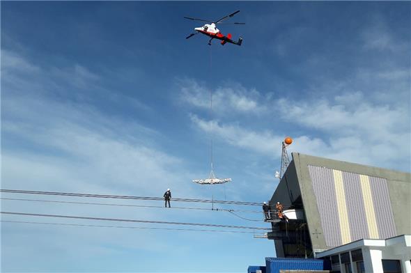 Die jährlichen Arbeiten an der Seilbahn wurden dieses Jahr früher ausgeführt.
