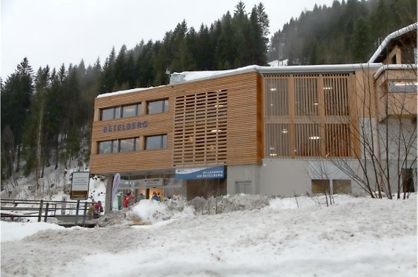 Die neue Talstation der Betelbergbahn.