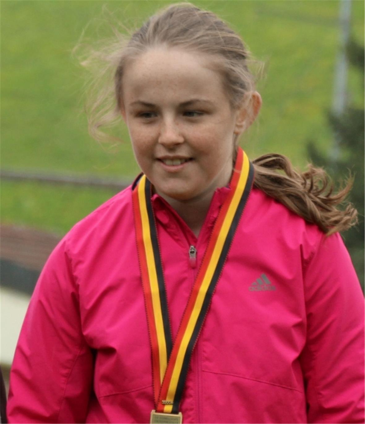 Die schnellste Obersimmentalerin im Sprint und 1000-m Lauf, Fabienne v. Weissenfluch.