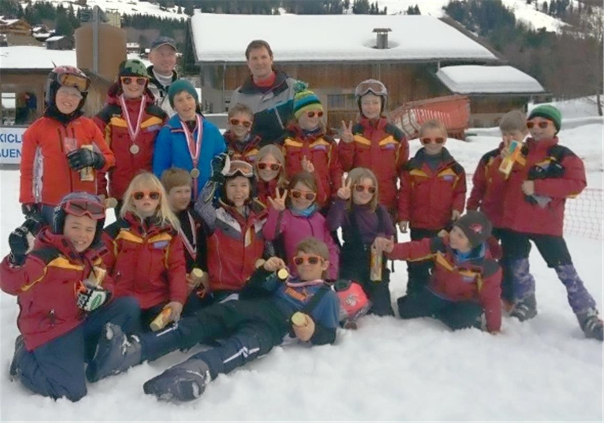 Die stark fahrenden JO-Kinder von Zweisimmen.