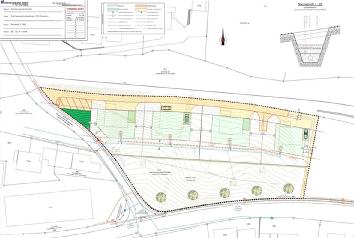 Die vier Bauparzellen in der Kehlstadtmatte standen im Mittelpunkt des Interesses.
