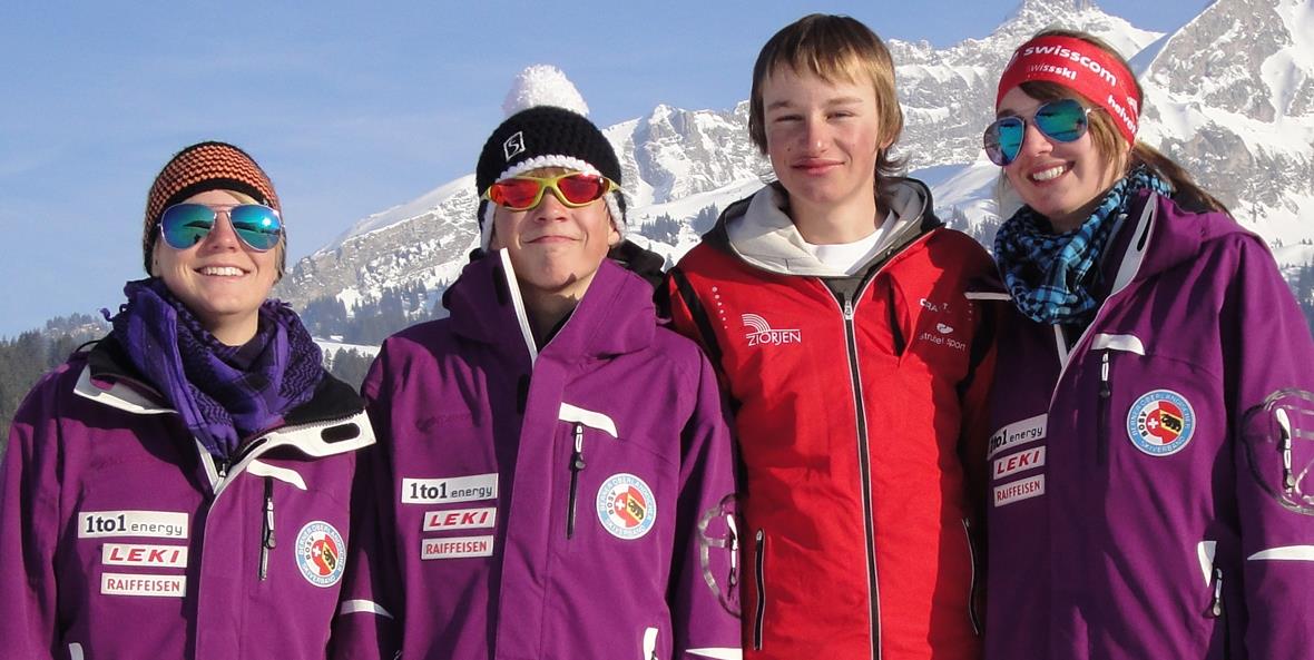 Die vier Teilnehmer.