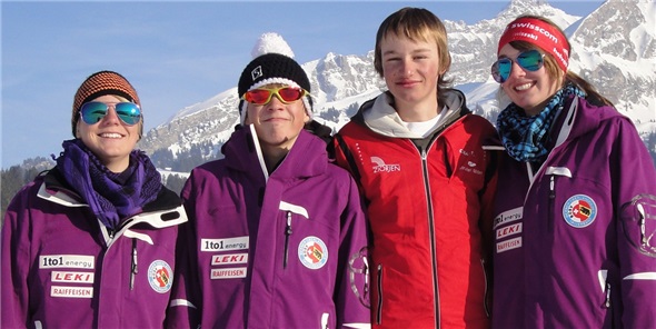 Die vier Teilnehmer.