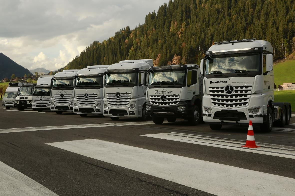 Die vorgestellte Trucker Flotte der neusten Generation