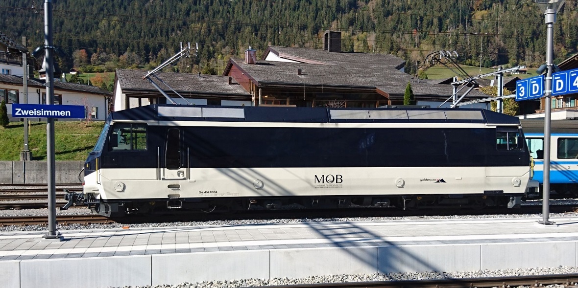 Diese Lokomotive der MOB wird voraussichtlich den neuen Zug zwischen Zweisimmen ...