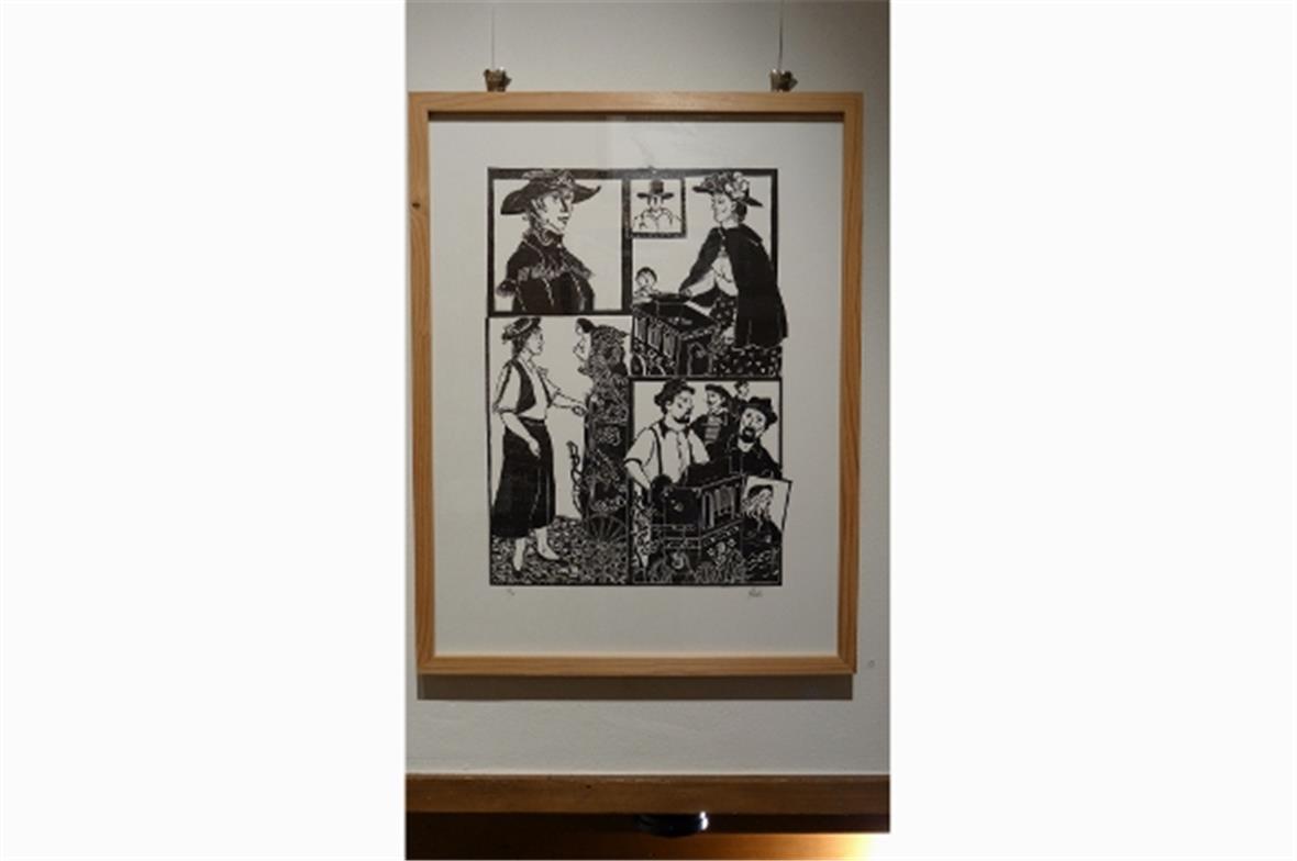 Drehorgelfestival 2, Holzschnitt