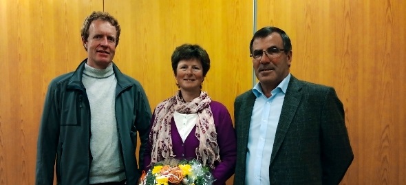 Drei Generationen vhs ossa-Präsidenten: Andreas Grünig (2004–2010), Ingrid Grünenwald (2010–2012), Erwin Walker (seit 2012)