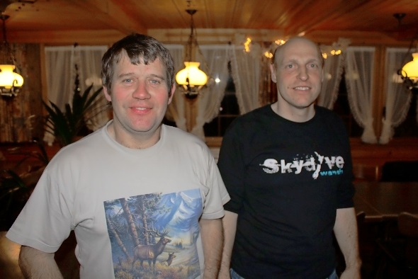 Ehrenmitglied Werner Buchs mit dem neuen Präsidenten Markus Zurbrügg