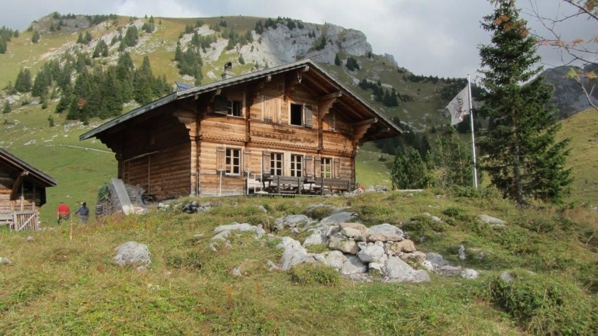 Ein Bijou, unsere Fromatthütte.