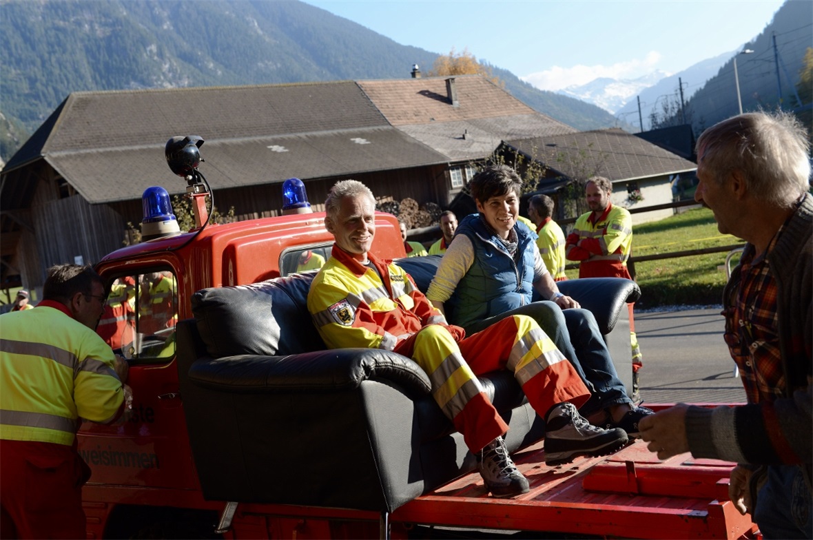 Ein Ehrenrunde auf dem alten «Häfi» mit seiner Frau Ruth.