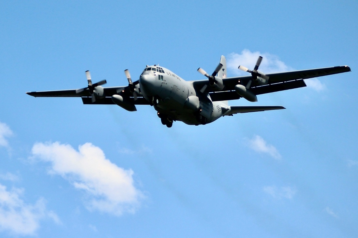 Dänische Hercules C-130J kommt nach St. Stephan Ein Hercules C-130-Transportflugzeug, hier ein Exemplar der US-Streitkräfte, wird in Kürze mehrere Starts und Landungen in St. Stephan absolvieren.