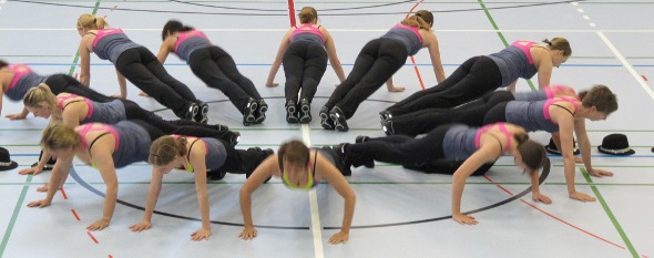 Ein «Kraft-Element» aus dem Aerobic-Programm.
