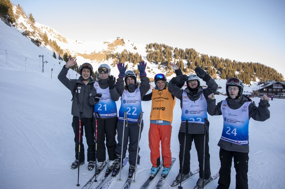 Ein Teil des Teams Bergquelle am Donnerstagmorgen: Es ist der Auftakt zu den National Winter Games von Special Olympics Switzerland in Villars.