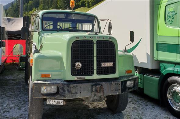 Ein Veterantruck von Saurer war auch angereist.