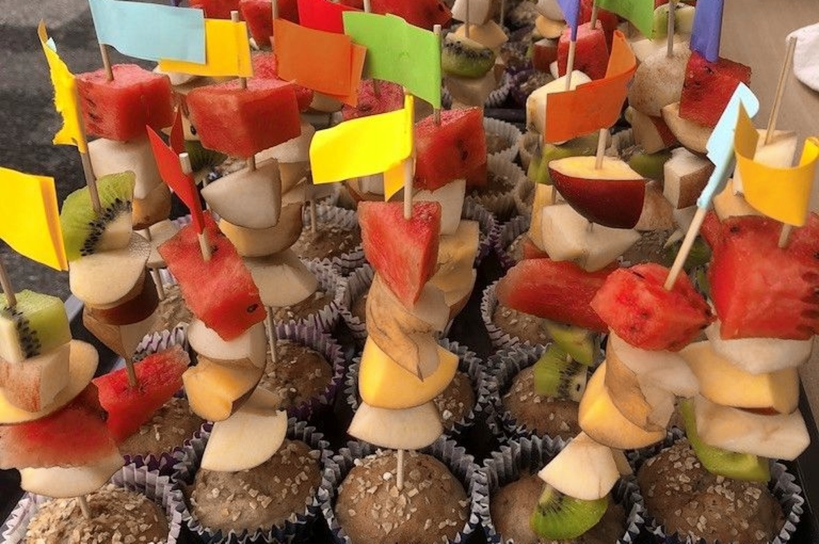 Ein gesundes Znüni, das Werk der Kindergartenklasse.