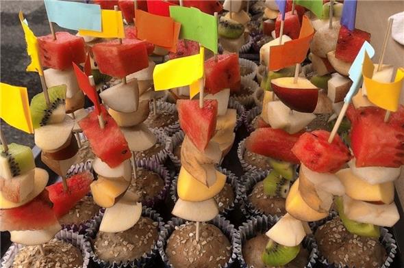 Ein gesundes Znüni, das Werk der Kindergartenklasse.